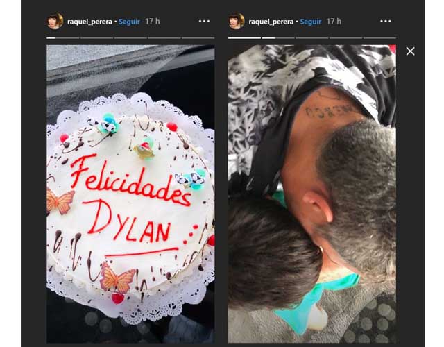 Raquel Perera disfrutó del cumpleaños de su hijo con su marido 